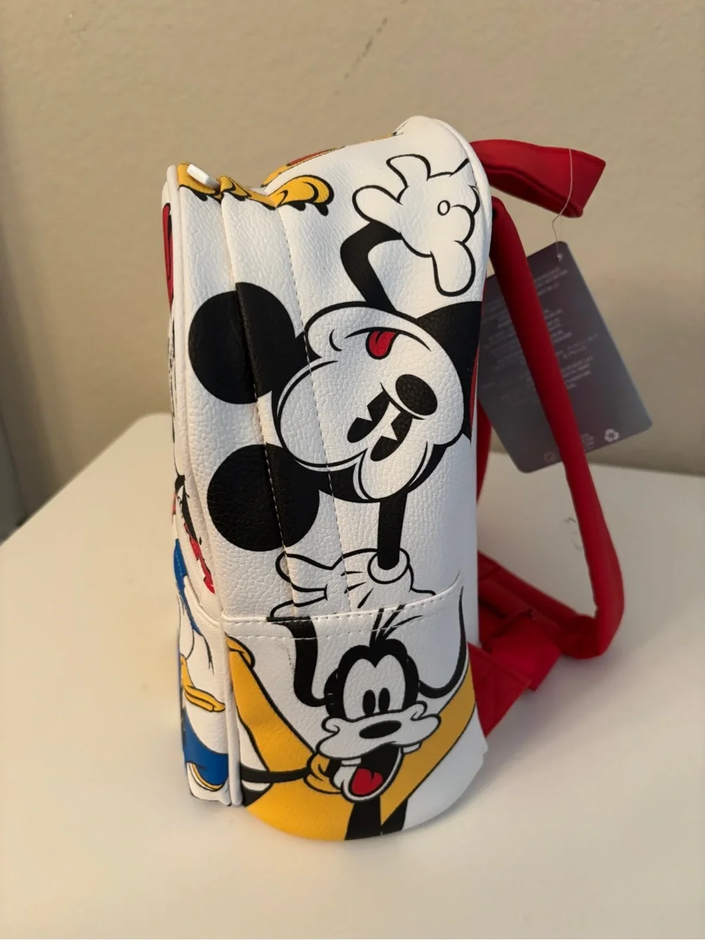 Disney Kids White Minnie & Mickey Character Backpack